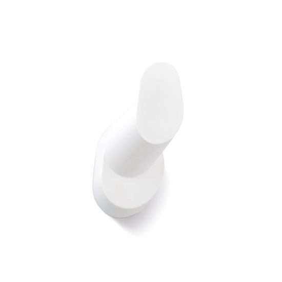 552 - Percha colgador para pared acabado blanco