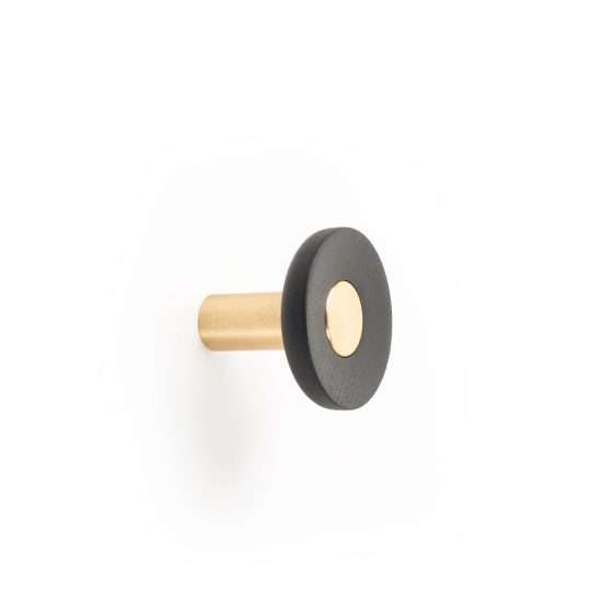 556 - Percha colgador para pared acabado dorado · negro
