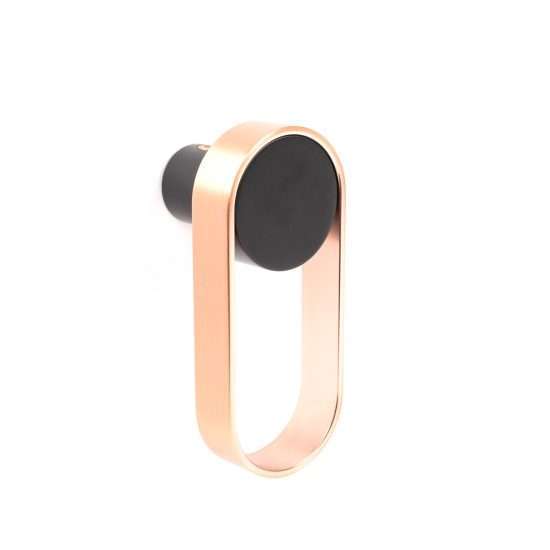 554 - Percha colgador para pared acabado negro · cobre
