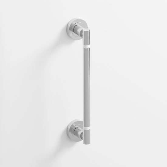 299 - Tirador puerta acabado níquel brillo · blanco