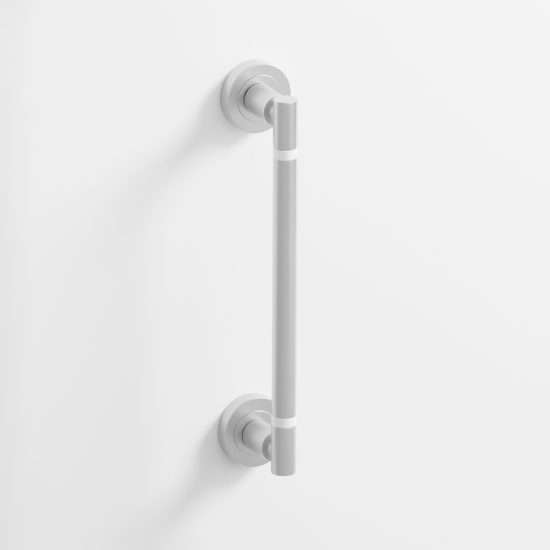 299 - Tirador puerta acabado níquel satinado · blanco