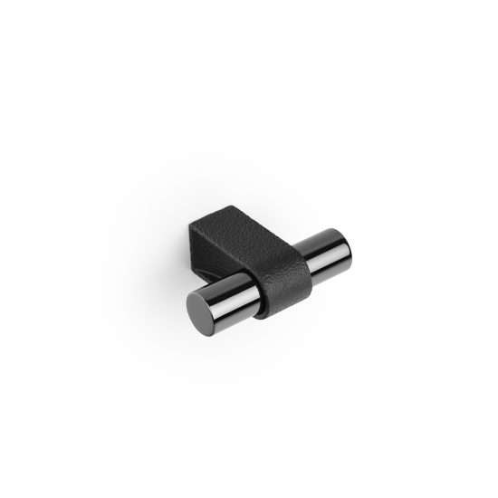 707 - Pomo tirador de mueble acabado negro · níquel negro brillo