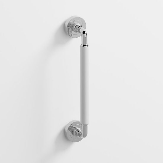 303 - Tirador puerta acabado níquel brillo · blanco